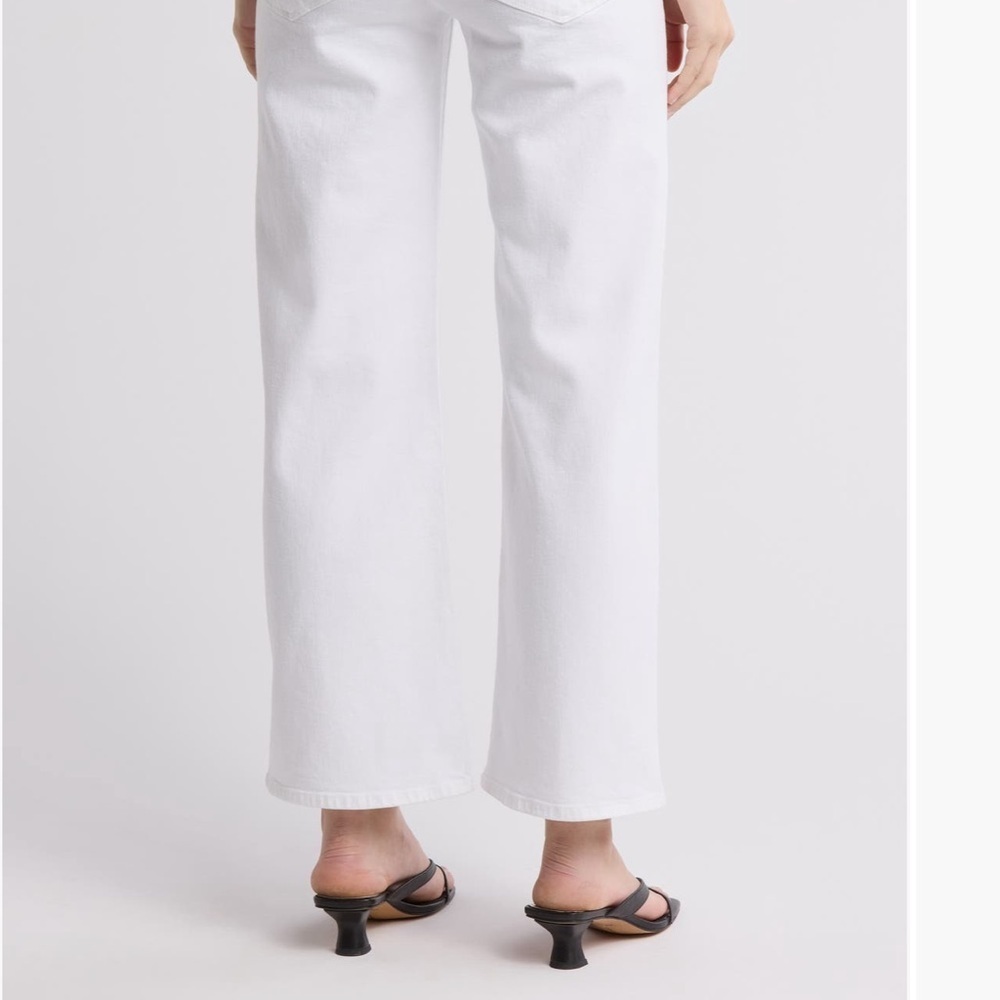 Hudson Rosalie White Wide Leg Jeans - Picture 2 of 6